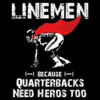 Line Because Quarterbacks Need Heros Fun Football Xmas Gift Cooling Performance Crew T-Shirt