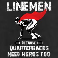 Line Because Quarterbacks Need Heros Fun Football Xmas Gift Adult Drive Performance Visor