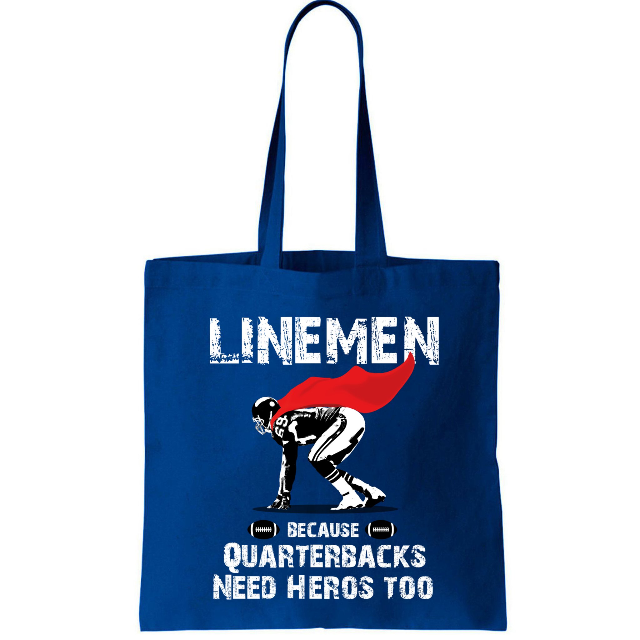 Line Because Quarterbacks Need Heros Fun Football Xmas Gift Bag