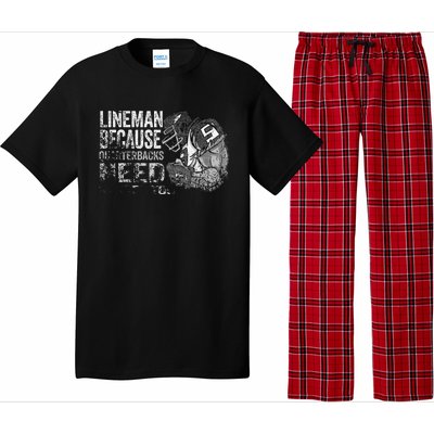 Lineman Because Quarterbacks Heroes Need American Football Pajama Set