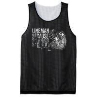 Lineman Because Quarterbacks Heroes Need American Football Mesh Reversible Basketball Jersey Tank