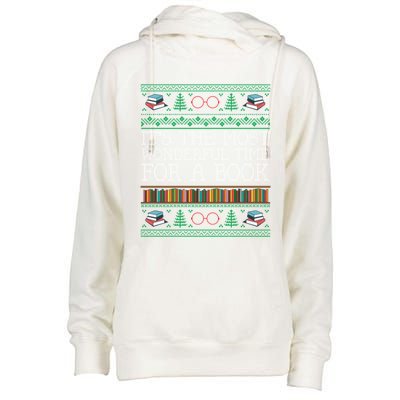 Librarian Books Reading Ugly Christmas Sweaters Great Gift Womens Funnel Neck Pullover Hood