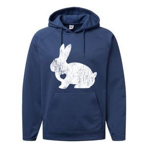 Love Bunny Rabbit Lover Animal Pet Owner Easter Gift Cool Gift Performance Fleece Hoodie