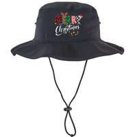 Leopard Buffalo Red Plaid Merry Christmas Legacy Cool Fit Booney Bucket Hat