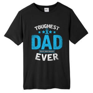 Light Blue Ribbon Fighter Toughest Dad Ever Prostate Cancer Great Gift Tall Fusion ChromaSoft Performance T-Shirt