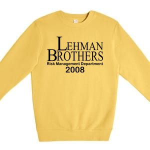 Lehman Brothers Risk Management Department 2008 Premium Crewneck Sweatshirt