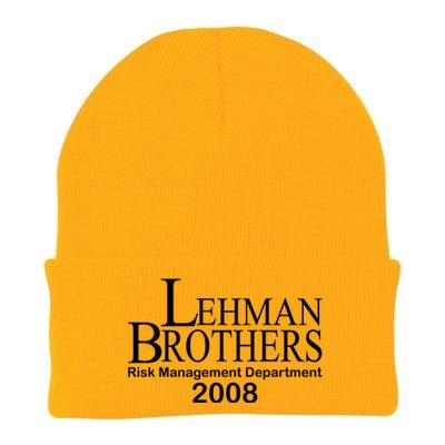 Lehman Brothers Risk Management Department 2008 Knit Cap Winter Beanie