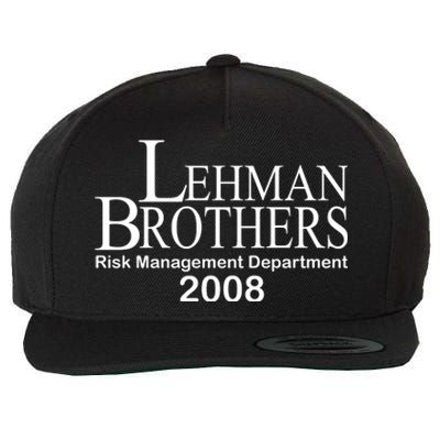 Lehman Brothers Risk Management Department 2008 Wool Snapback Cap