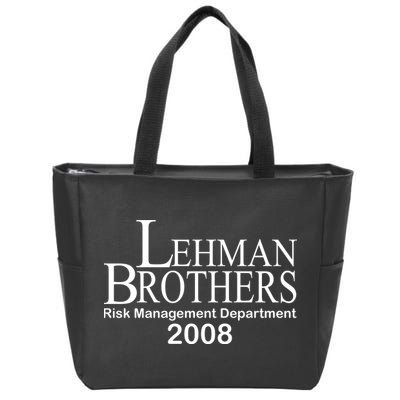 Lehman Brothers Risk Management Department 2008 Zip Tote Bag