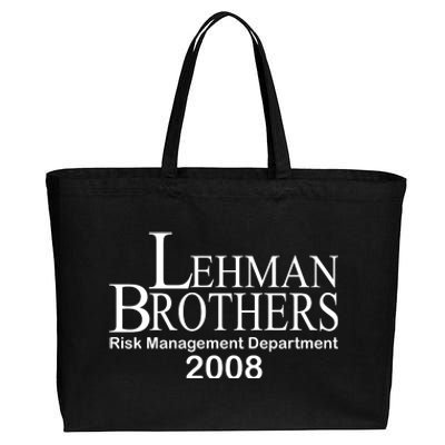 Lehman Brothers Risk Management Department 2008 Cotton Canvas Jumbo Tote