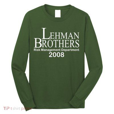 Lehman Brothers Risk Management Department 2008 Long Sleeve Shirt