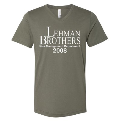 Lehman Brothers Risk Management Department 2008 V-Neck T-Shirt