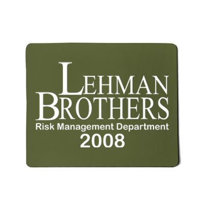 Lehman Brothers Risk Management Department 2008 Mousepad