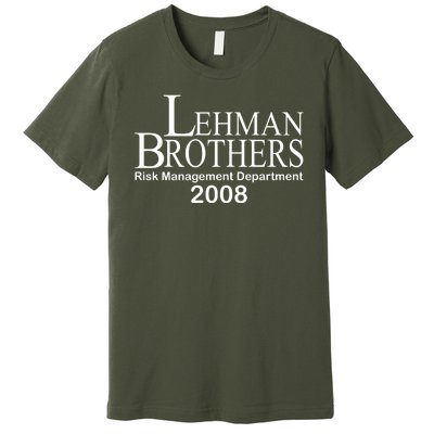 Lehman Brothers Risk Management Department 2008 Premium T-Shirt