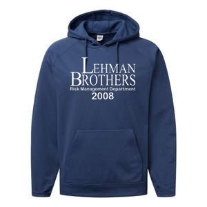 Lehman Brothers Risk Management Department 2008 Performance Fleece Hoodie