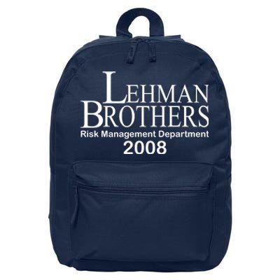 Lehman Brothers Risk Management Department 2008 16 in Basic Backpack