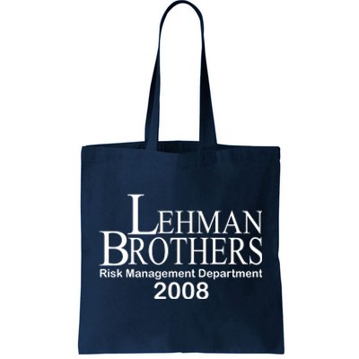 Lehman Brothers Risk Management Department 2008 Tote Bag