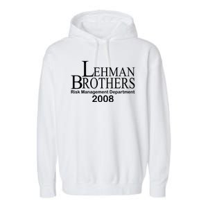 Lehman Brothers Risk Management Department 2008 Garment-Dyed Fleece Hoodie