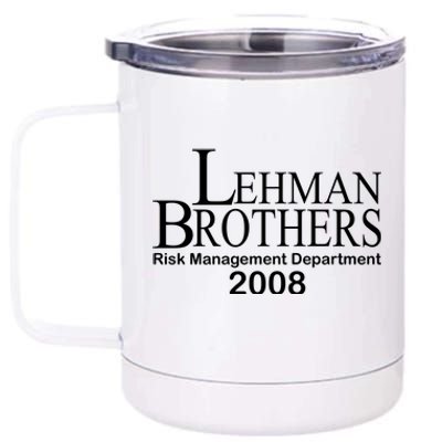 Lehman Brothers Risk Management Department 2008 12 oz Stainless Steel Tumbler Cup