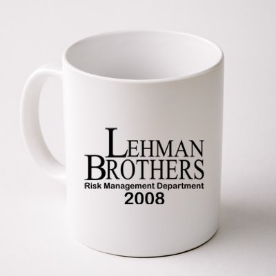 Lehman Brothers Risk Management Department 2008 Coffee Mug