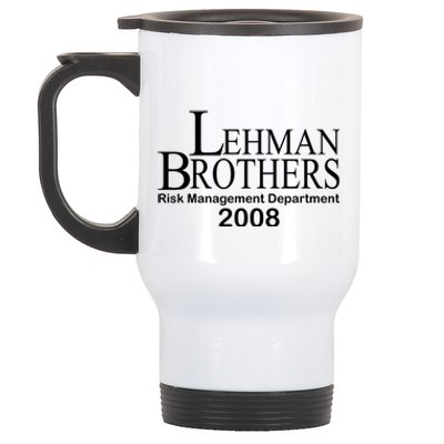 Lehman Brothers Risk Management Department 2008 Stainless Steel Travel Mug