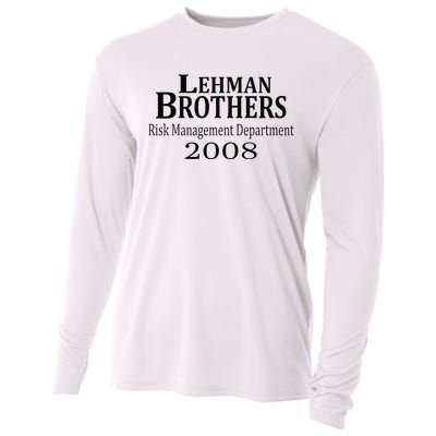 Lehman BRothers Risk Management Department 2008 Funny Saying Cooling Performance Long Sleeve Crew