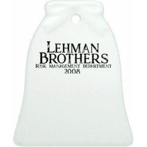 Lehman Brothers Risk Management Department 2008 Ceramic Bell Ornament