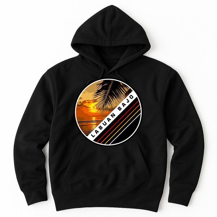 Labuan Bajo Retro Sunset Hoodie