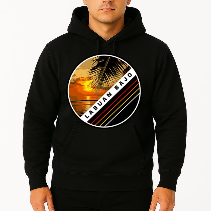 Labuan Bajo Retro Sunset Hoodie