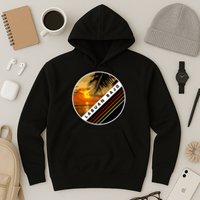 Labuan Bajo Retro Sunset Hoodie