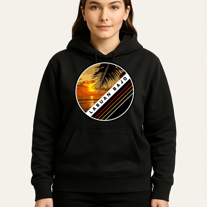 Labuan Bajo Retro Sunset Hoodie