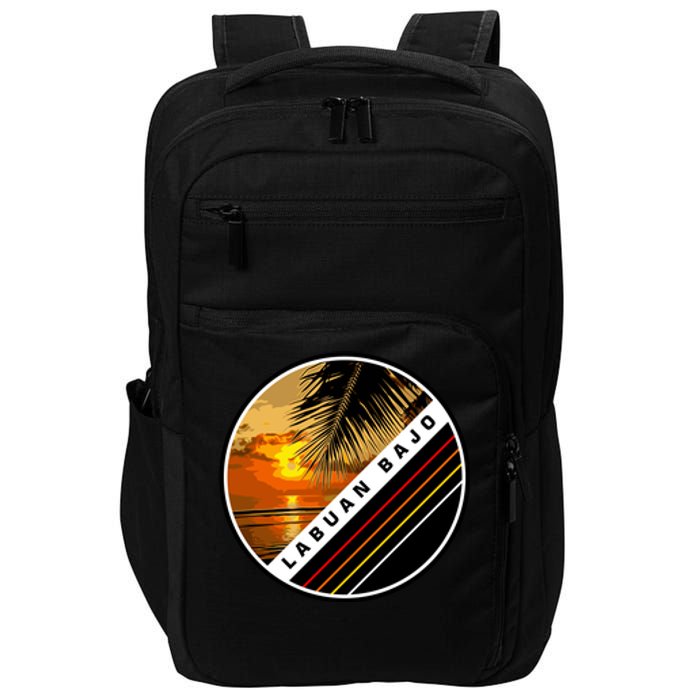 Labuan Bajo Retro Sunset Impact Tech Backpack