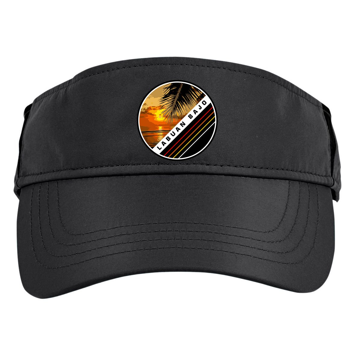 Labuan Bajo Retro Sunset Adult Drive Performance Visor