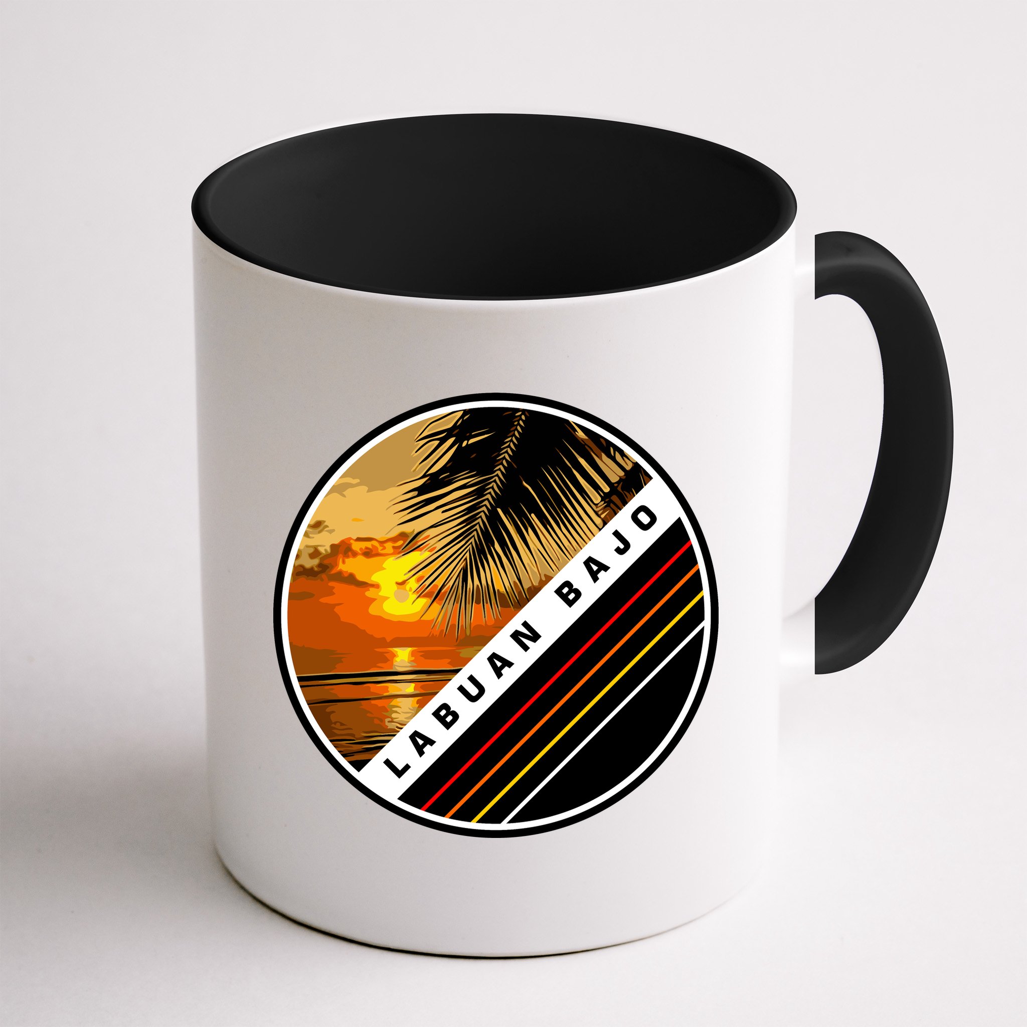 Labuan Bajo Retro Sunset Mug