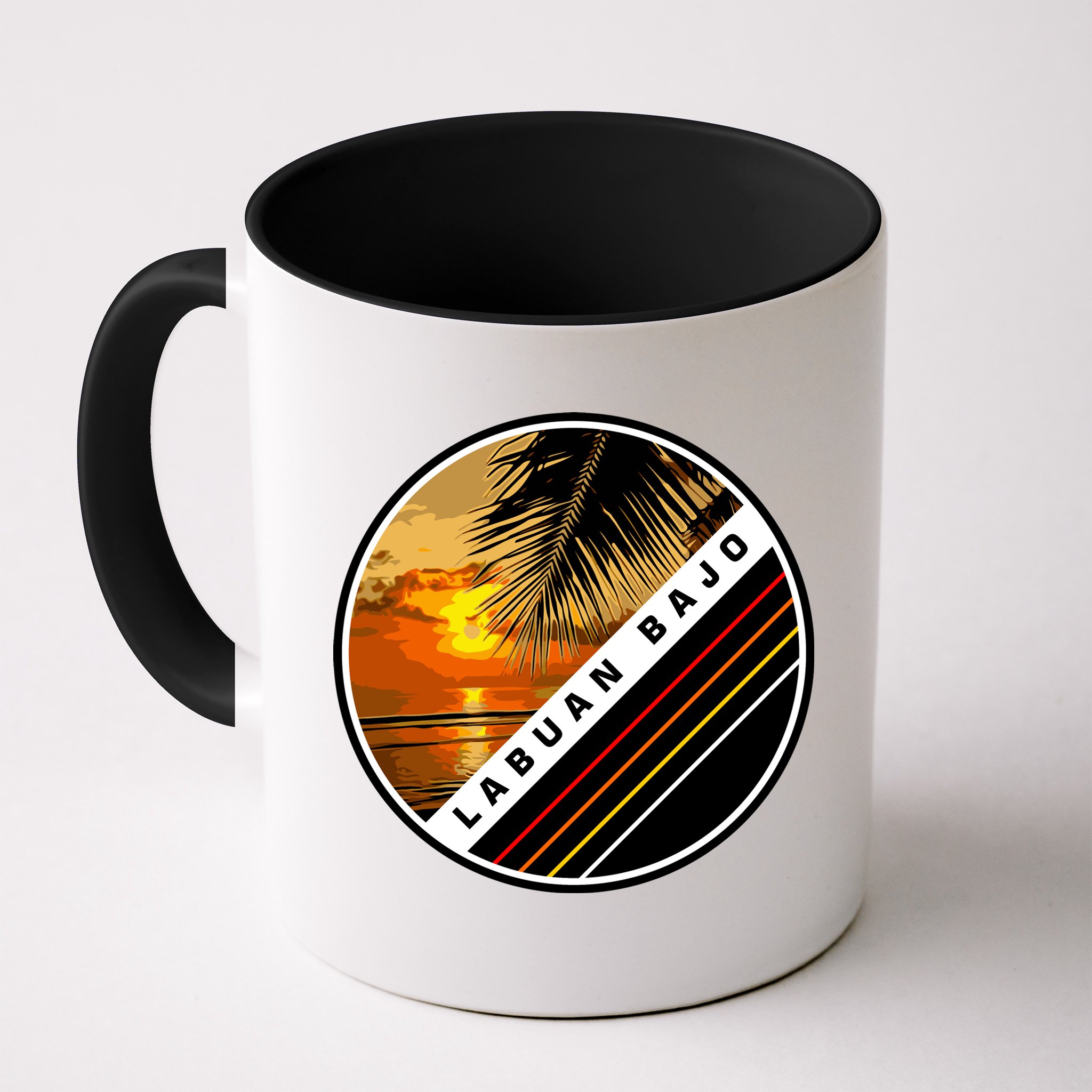 Labuan Bajo Retro Sunset Mug