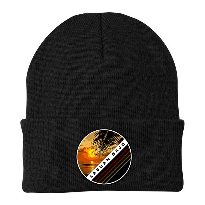 Labuan Bajo Retro Sunset Beanie