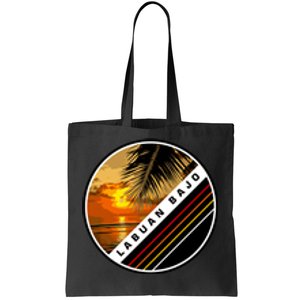 Labuan Bajo Retro Sunset Tote Bag