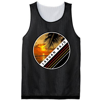 Labuan Bajo Retro Sunset Mesh Reversible Basketball Jersey Tank