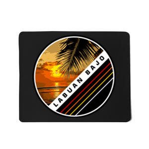 Labuan Bajo Retro Sunset Mousepad