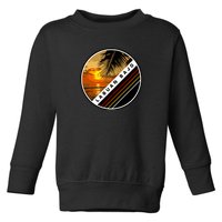 Labuan Bajo Retro Sunset Toddler Sweatshirt