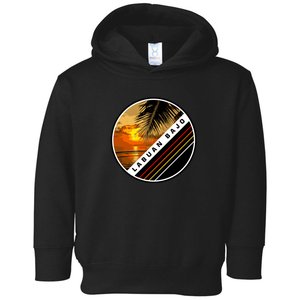 Labuan Bajo Retro Sunset Toddler Hoodie