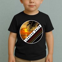 Labuan Bajo Retro Sunset Toddler T-Shirt