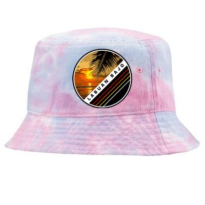 Labuan Bajo Retro Sunset Tie-Dyed Bucket Hat