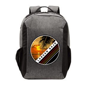 Labuan Bajo Retro Sunset Vector Backpack