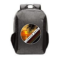 Labuan Bajo Retro Sunset Vector Backpack