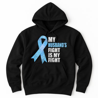 Light Blue Ribbon Supporter Wife Prostate Cancer Awareness Hoodie