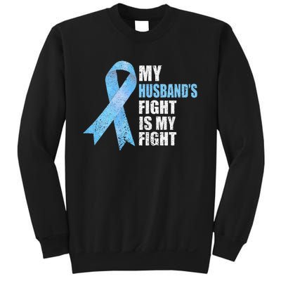 Light Blue Ribbon Supporter Wife Prostate Cancer Awareness Sweatshirt