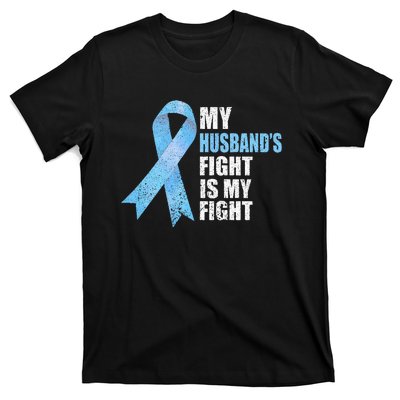 Light Blue Ribbon Supporter Wife Prostate Cancer Awareness T-Shirt