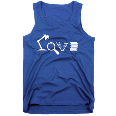 Love Books Reading Novels Literature Bookworm Funny Gift Tank Top