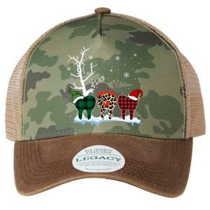 Leopard Buffalo Red Plaid Teeth Dental Christmas Dentist Great Gift Legacy Tie Dye Trucker Hat